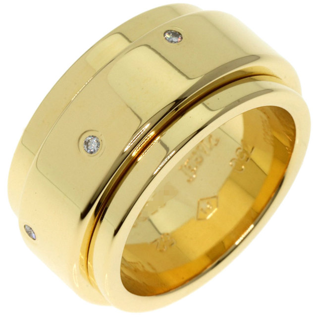 ゴールド リング ビンテージ 指輪 レディース ルビー ダイアモンド J62 PIAGET ピアジェ ポセション ダイヤモンド #52 リング・指輪 K18