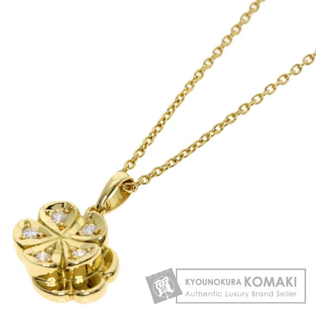 Dior ディオール フラワーモチーフ ダイヤモンド ネックレス K18 