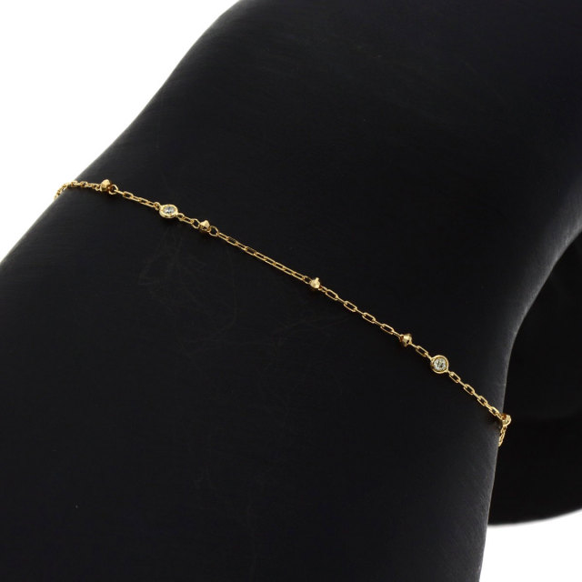 AHKAH アーカー ダイヤモンド ブレスレット K18イエローゴールド  