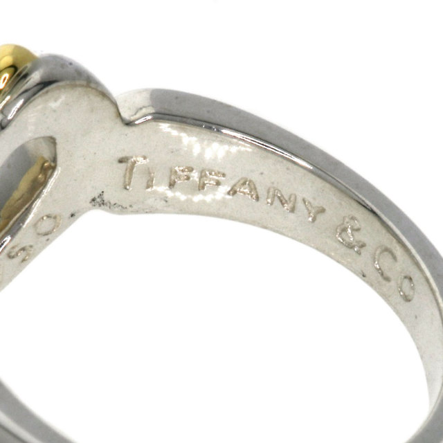 TIFFANY&Co. ティファニー ハートリボン リング・指輪 シルバー/K18YG