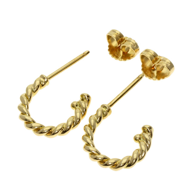 TIFFANY&Co. ティファニー ツイスト フープ ダイヤモンド ピアス K18 