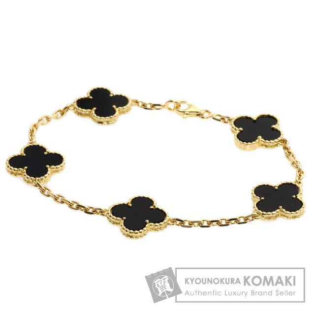 ヴァンクリーフ＆アーペル ブレスレット ヴィンテージ アルハンブラ 5P オニキス
