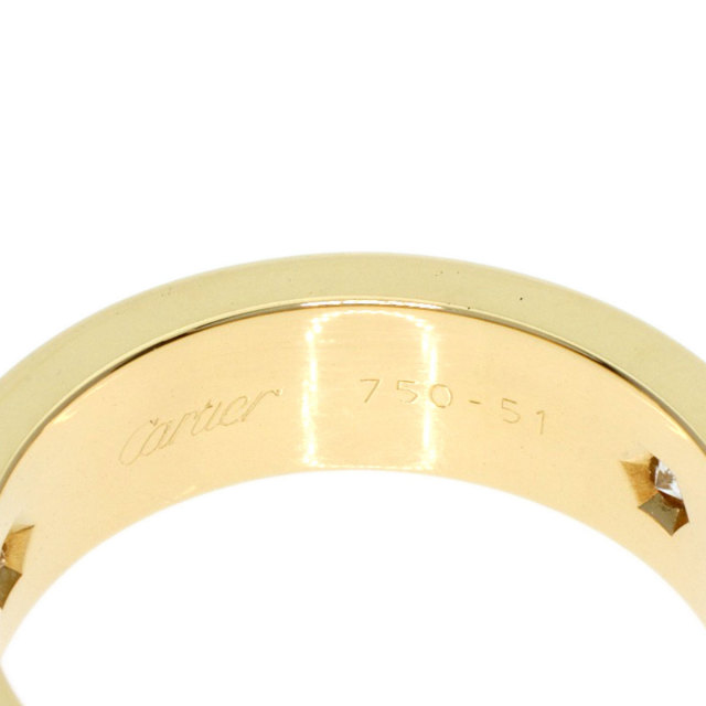 CARTIER カルティエ ラブリング ハーフ 3P ダイヤモンド #51 リング 