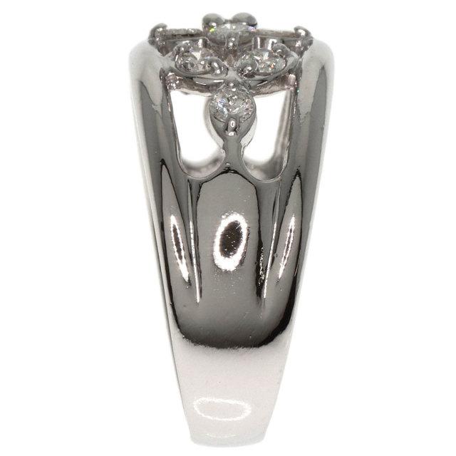 リング PT900 プラチナ 指輪 10号 ブラウンダイヤ ダイヤ 計0.70 総  