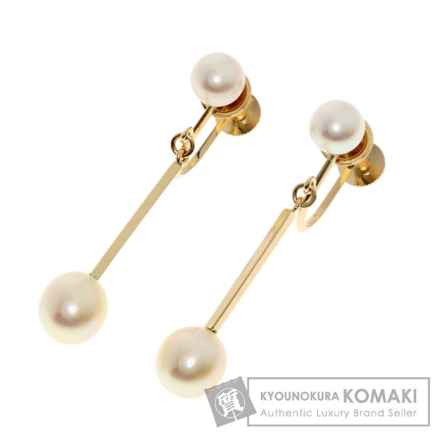 MIKIMOTO ミキモト ハートモチーフ フープ 片方のみ ピアス K18