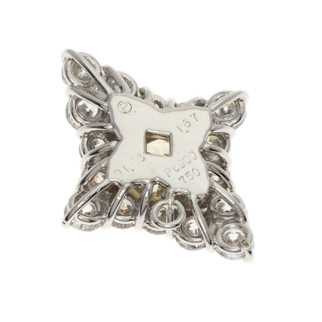 1.05ct ダイヤモンド ペンダントトップ プラチナPT900/K18YG 3.5g 