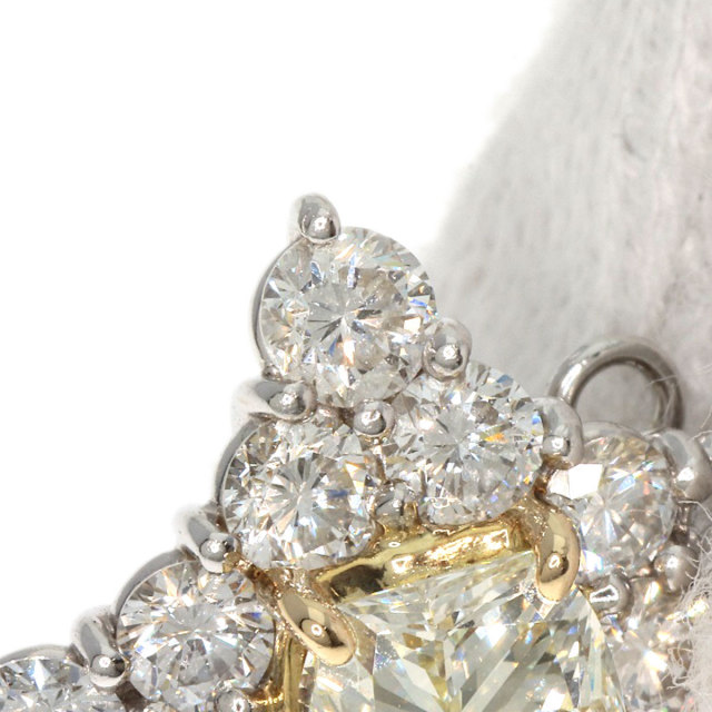1.05ct ダイヤモンド ペンダントトップ プラチナPT900/K18YG 3.5g 