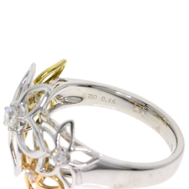 TASAKI タサキ ダイヤモンド フラワーモチーフ リング・指輪 K18  