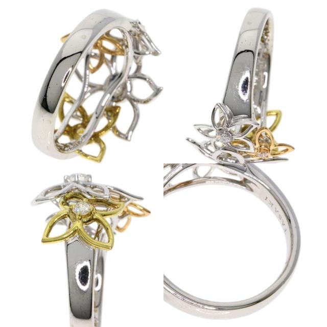 TASAKI タサキ ダイヤモンド フラワーモチーフ リング・指輪 K18  