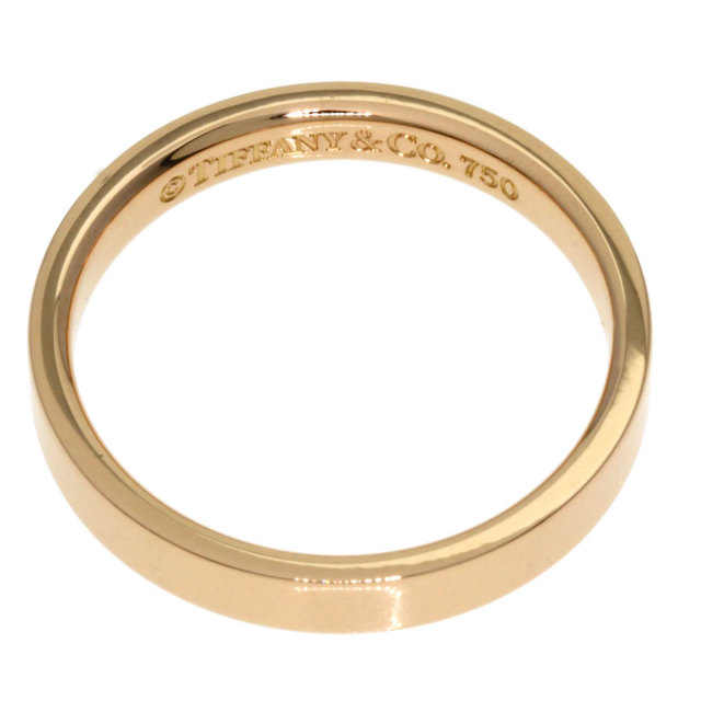 ティファニー フラットバンド ロゴ リング 750 ゴールド 7号