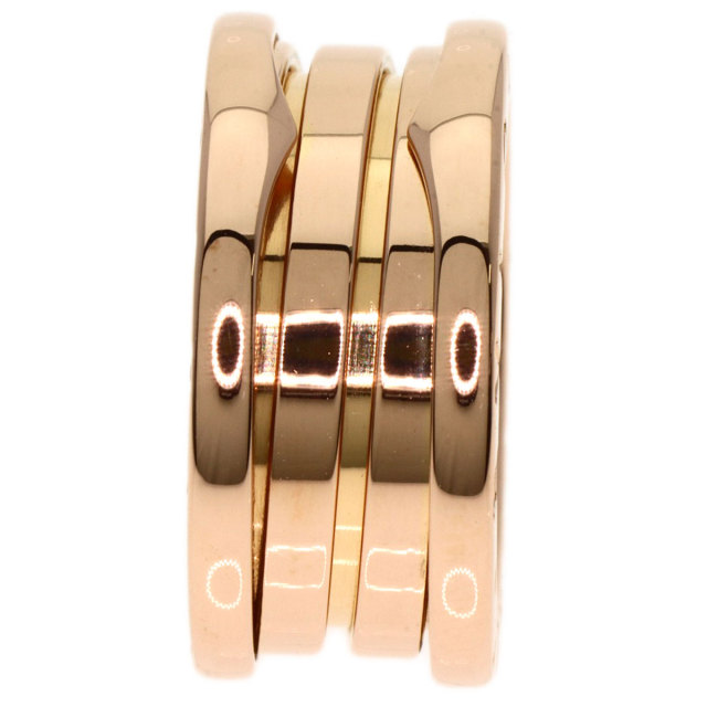 美品】13号 ブルガリ ビーゼロワン 3バンドリング K18 ゴールド グラデ