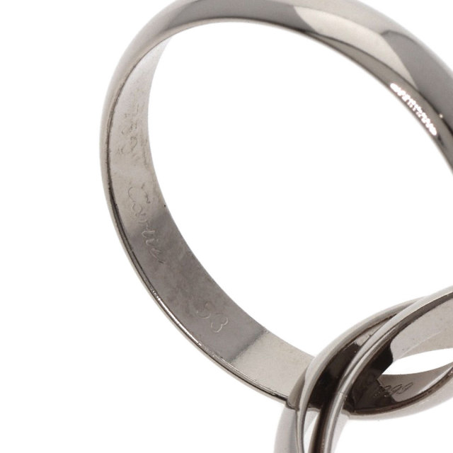 Cartier トリニティリング　♯53 Authentic! Cartier 18k White Gold Trinity Band Ring Size 53