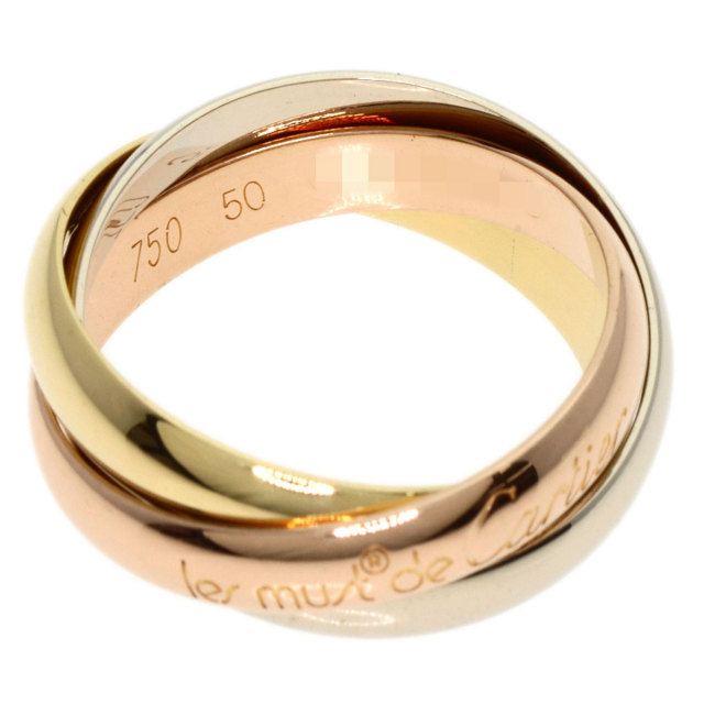 Cartier カルティエ リング K18PG 50 4801025F0026 CARTIER カルティエ トリニティ #50 リング・指輪 K18イエロー