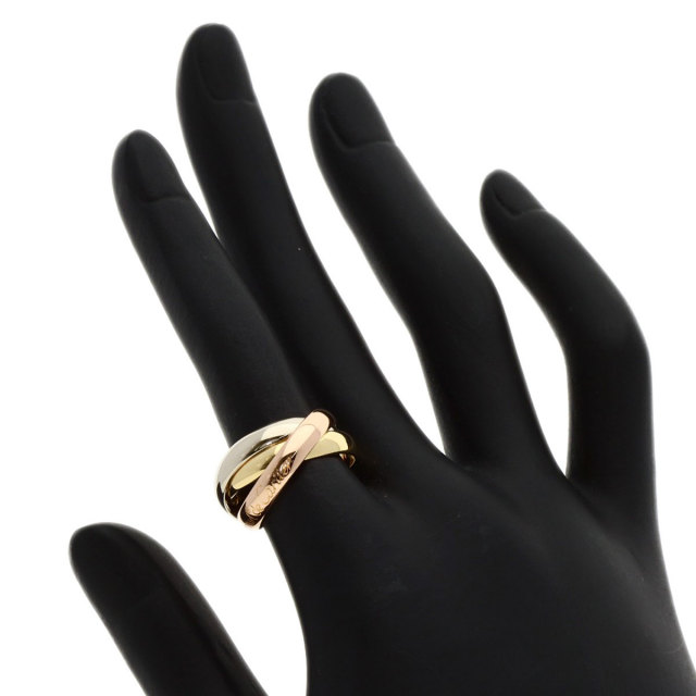 Cartier カルティエ　トリニティリング　ダイヤ入り　サイズ　50 Cartier カルティエ トリニティリング ダイヤ入り サイズ 50