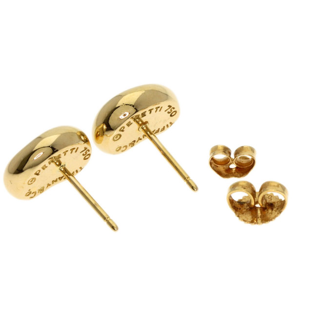 TIFFANY&Co. ティファニー ビーン ピアス K18イエローゴールド