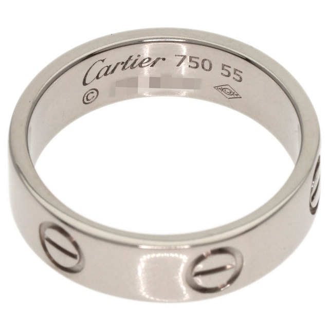 カルティエ Cartier #55ラブリング K18 ホワイトゴールド