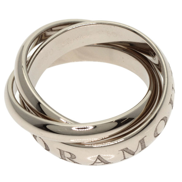 CARTIER カルティエ トリニティ #50 リング・指輪 K18ホワイトゴールド