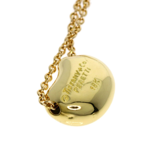 TIFFANY & CO. ティファニー ネックレス K18YG - 4800725F0129 TIFFANY&Co. ティファニー ビーン ネックレス K18イエロー