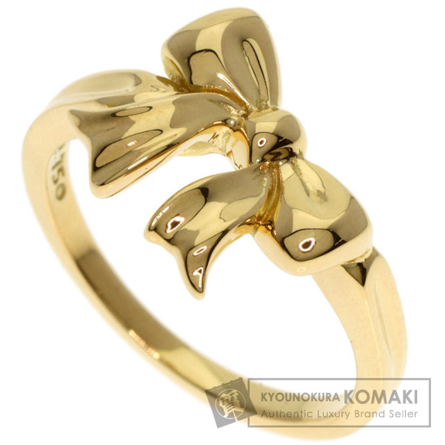 TIFFANY&Co. ティファニー リボン リング・指輪 K18イエロー