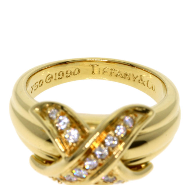 【 SALE】ティファニー　Tiffany 14K ゴールド ダイヤモンドリング TIFFANY&Co. ティファニー シグネチャー ダイヤモンド リング