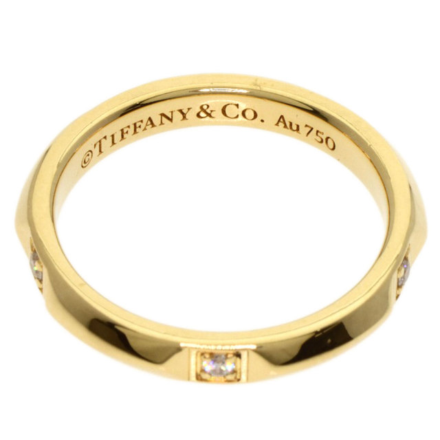 ティファニー トゥルーバンド ダイヤモンド ダイヤ K18 イエローゴールド TIFFANY&Co. ティファニー トゥルー バンド ダイヤモンド リング