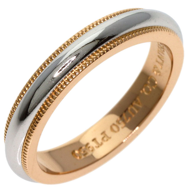 専用！！Tiffany & Co. ミルグレイン 8号 TIFFANY&Co.】ティファニー トゥギャザー ミルグレイン リング