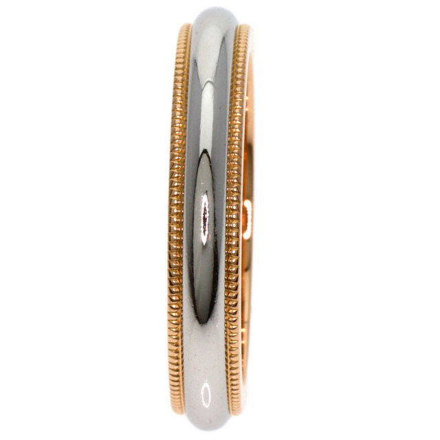 ティファニー　TIFFANY&Co　指輪　リング　Pt950　ミルグレイン TIFFANY&Co. ティファニー トゥギャザー ミルグレイン バンド