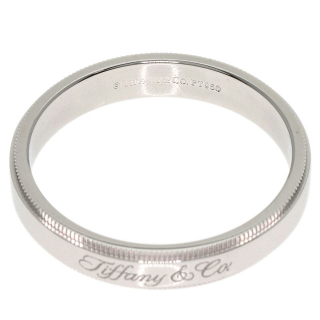 TIFFANY&Co. ティファニー ノーツ ミルグレイン リング・指輪 プラチナ 