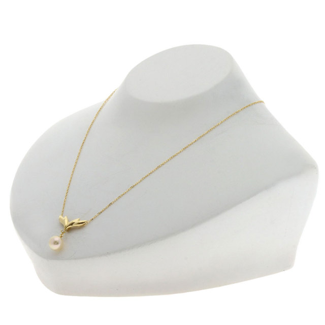 Mikimoto ミキモト　K18 天然パール　ワンパール　ネックレストップ MIKIMOTO ミキモト パール 真珠 ダイヤモンド ネックレス K18