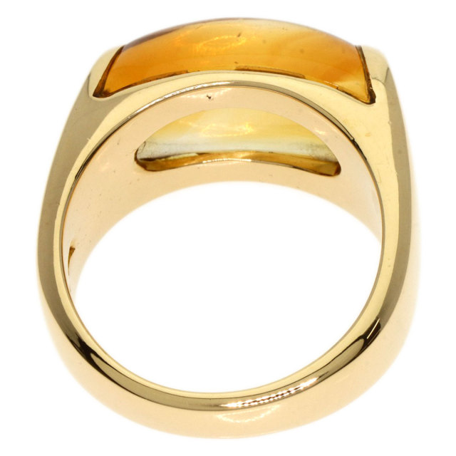 BVLGARI ブルガリ トロンケット シトリン リング 指輪 K18YG BVLGARI ブルガリ トロンケット シトリン リング・指輪 K18