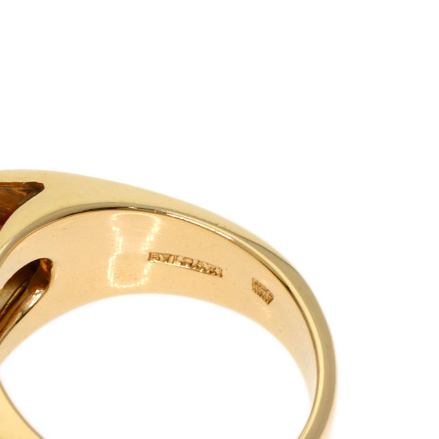 BVLGARI ブルガリ トロンケット シトリン リング 指輪 K18YG BVLGARI ブルガリ トロンケット シトリン リング・指輪 K18