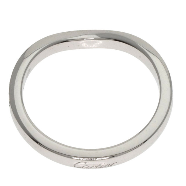 CARTIER カルティエ バレリーナ カーブ ハーフダイヤモンド #44 リング  