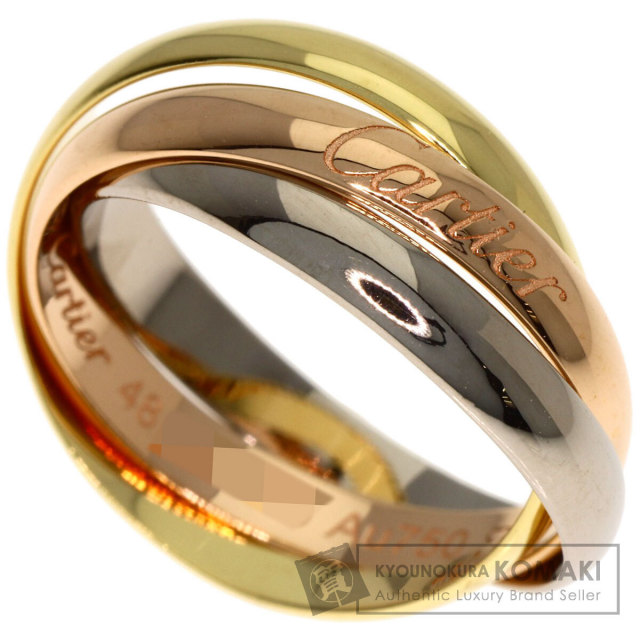 CARTIER カルティエ トリニティ SM #48 リング・指輪 K18イエロー