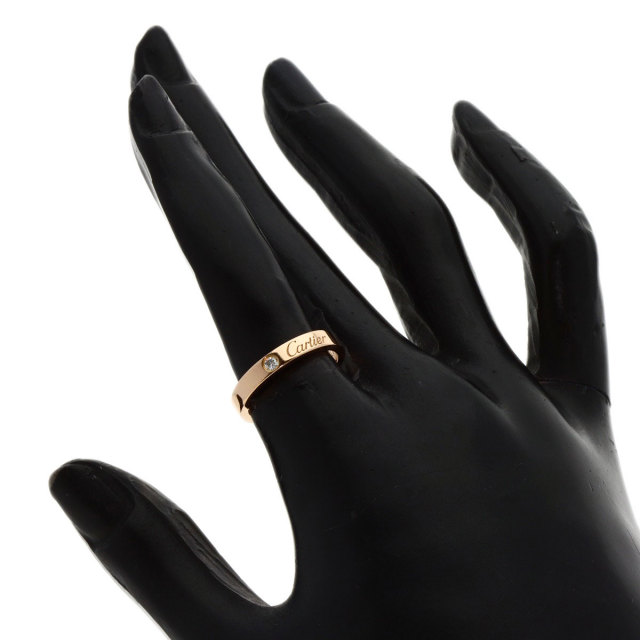 CARTIER カルティエ エングレー ブド 1P ダイヤモンド #50 リング  