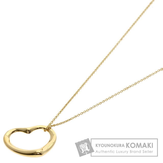 TIFFANY&Co. ティファニー オープンハート ネックレス K18イエロー  