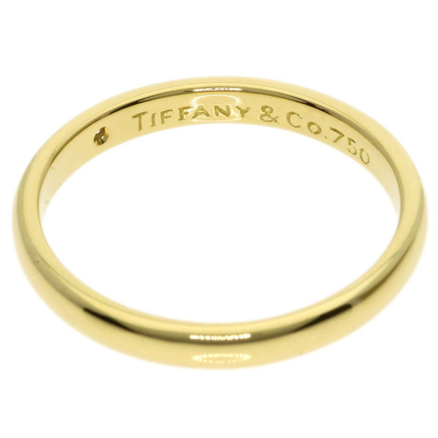 ティファニー　スタッキングバンドリングゴールド　1Pダイヤ　750 ティファニー TIFFANY&CO. スタッキング バンド 10号 リング