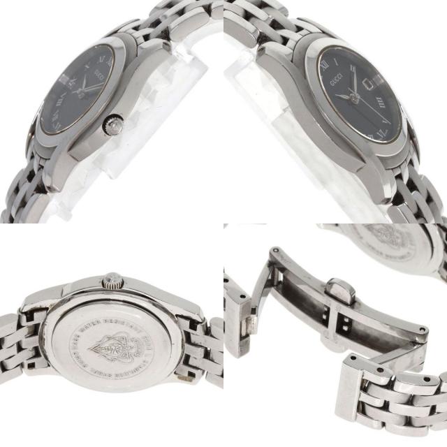 GUCCI グッチ 5500L ラウンドフェイス 腕時計 ステンレススチール/SS