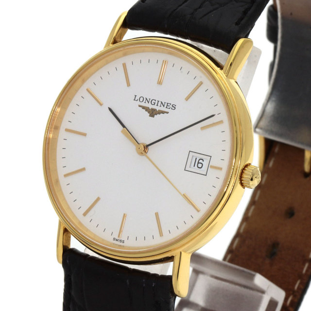 LONGINES ロンジン L4.720.2 グランドクラシック 腕時計 GP/革 メンズ