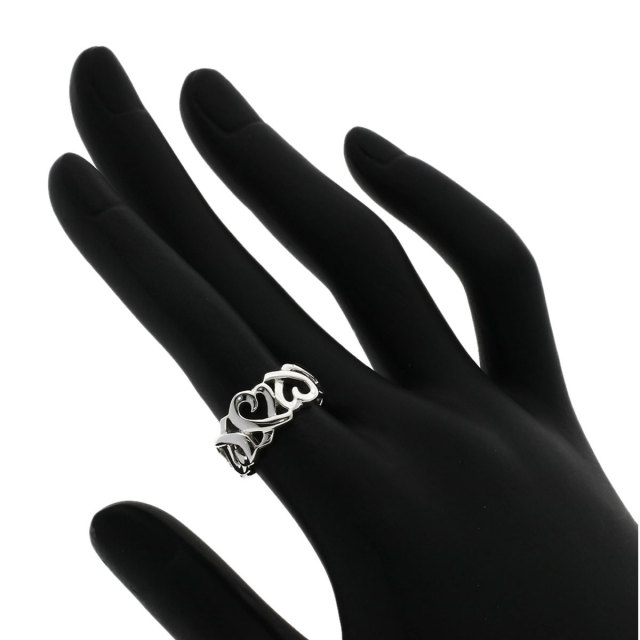 TIFFANY&Co. ティファニー トリプル ラビングハート リング