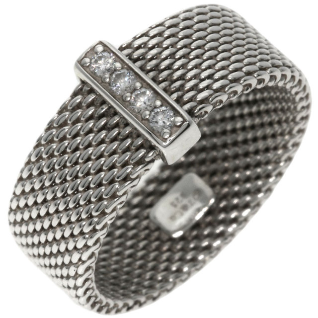 Tiffany & Co. シルバー ダイヤモンド リング 結婚指輪セット ティファニー® セッティング 婚約指輪 | Tiffany & Co.