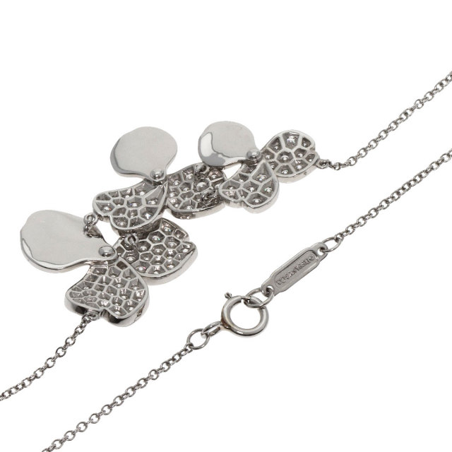 ティファニー ネックレス ペーパーフラワー 3クラスター  ダイヤモンド