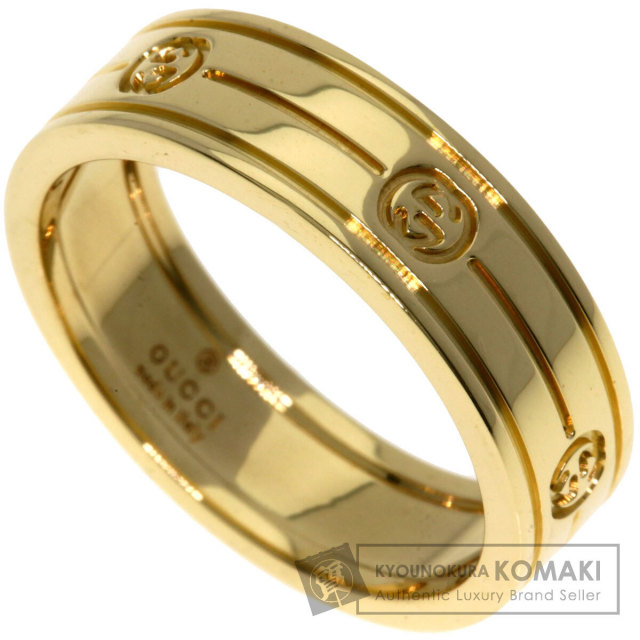 GUCCI グッチ インターロッキング #21 リング・指輪 K18イエロー 