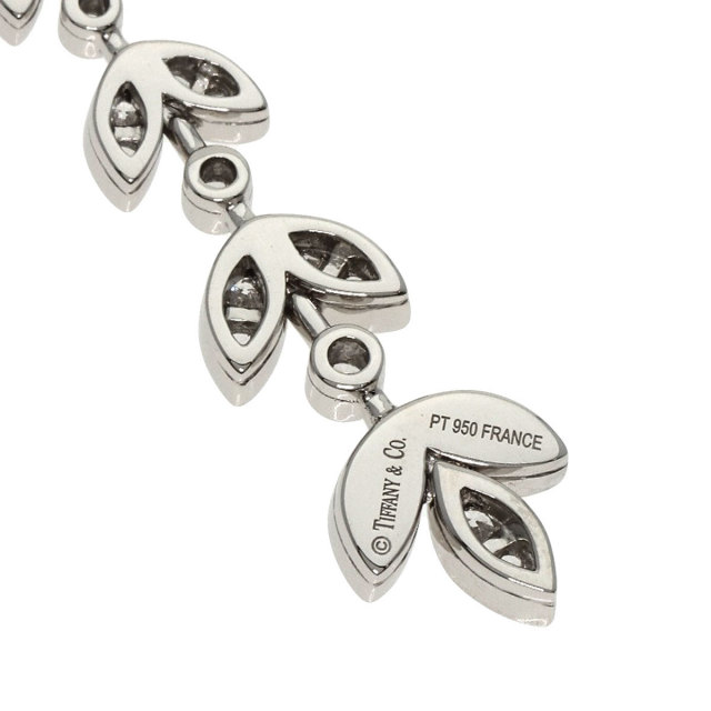 TIFFANY&Co. ティファニー リーフ 6連 ダイヤモンド ネックレス 