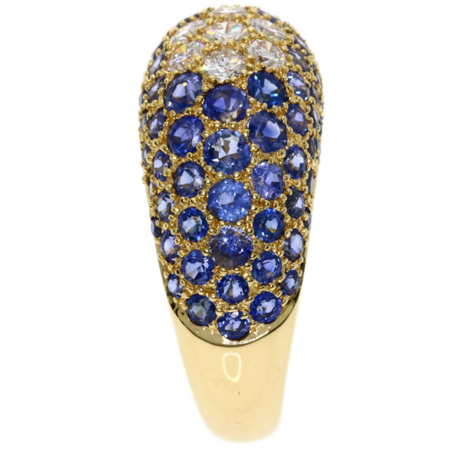 k18サファイアダイヤモンドリング k18サファイアダイヤモンドリング 18金 サファイア ダイヤモンド