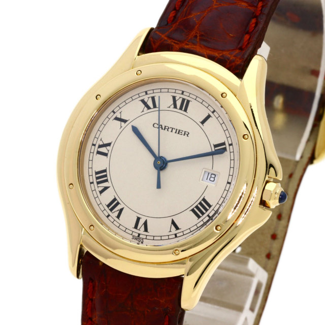 CARTIER カルティエ パンテール クーガー LM 腕時計 K18イエロー