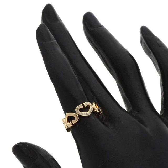 CARTIER カルティエ Cハート ダイヤモンド #49 リング・指輪 K18  