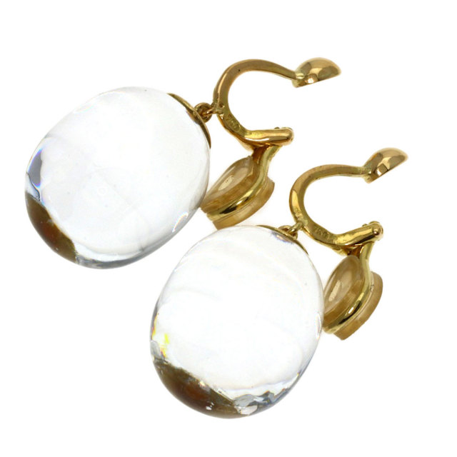 Baccarat バカラ ドロップ イヤリング K18イエローゴールド レディース