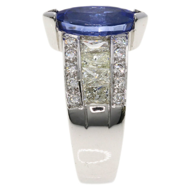 2.57ct サファイア ダイヤモンド リング・指輪 18K 8.7g レディース