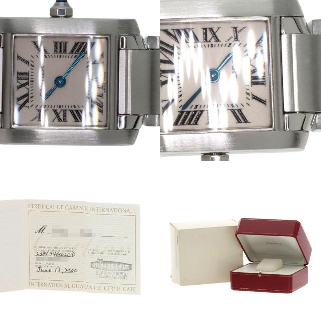 カルティエ 腕時計 タンクフランセーズ M