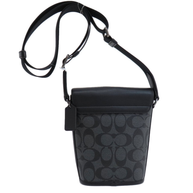 COACH コーチ C3134 トラック スモール ショルダーバッグ PVC/レザー  